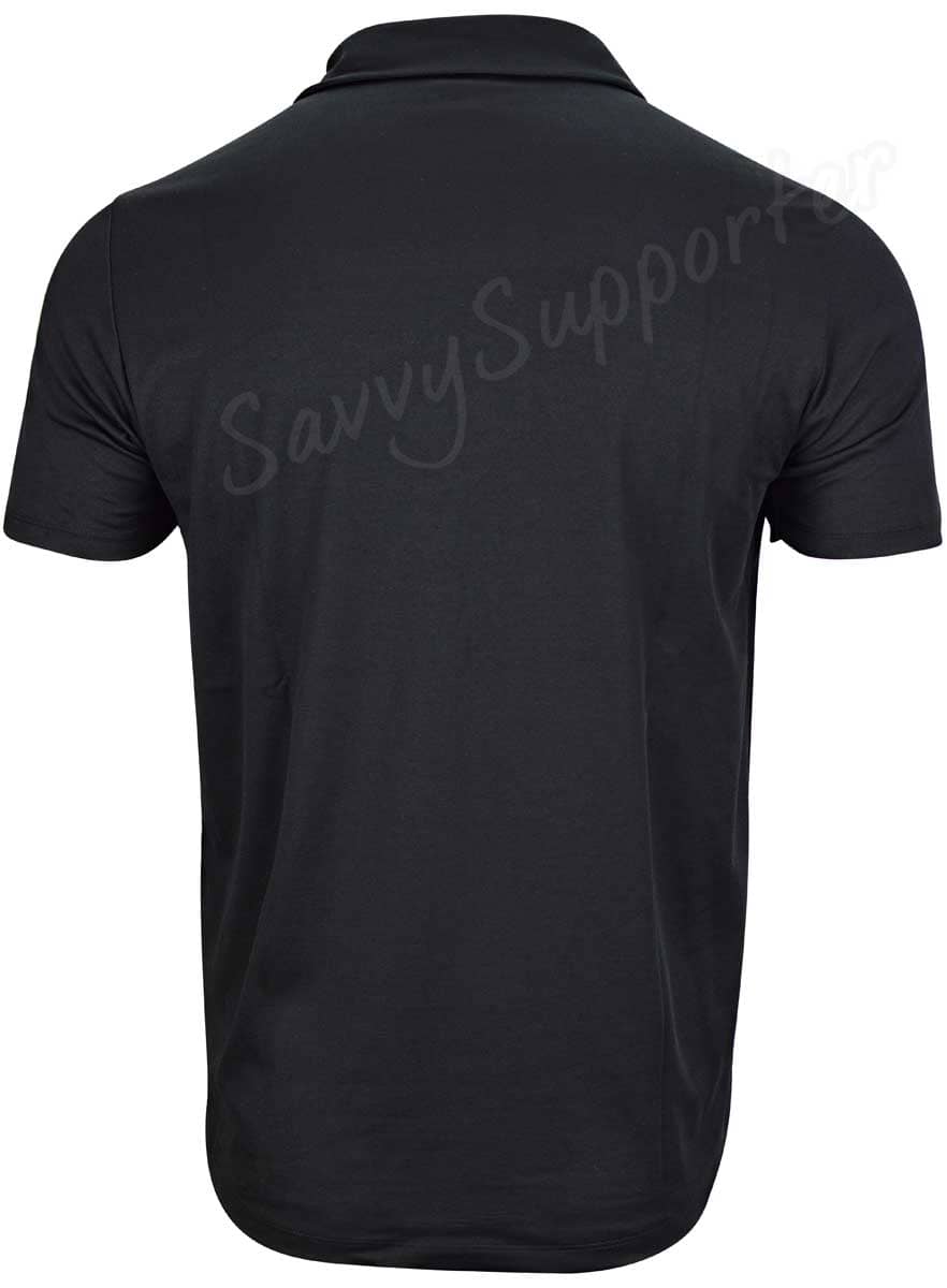 Melbourne Storm NRL Mens Players Black Media Polo Shirt