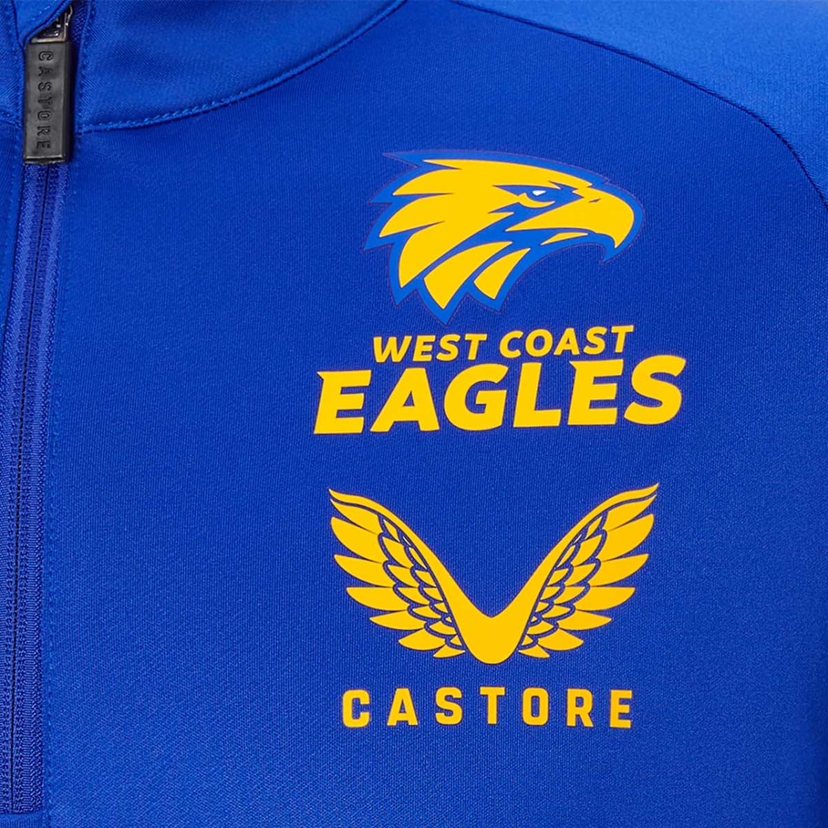 West Coast Eagles AFL Mens Training Quarter Zip Top