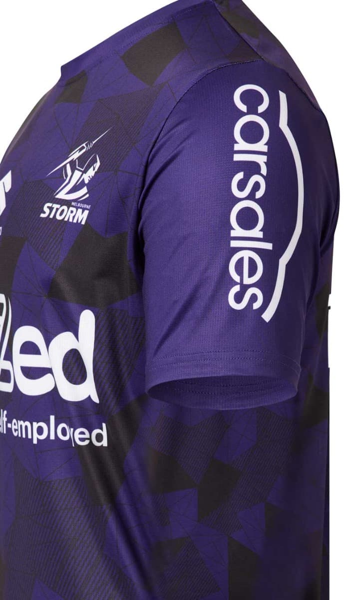 Melbourne Storm 2023 NRL Mens Purple Training Shirt