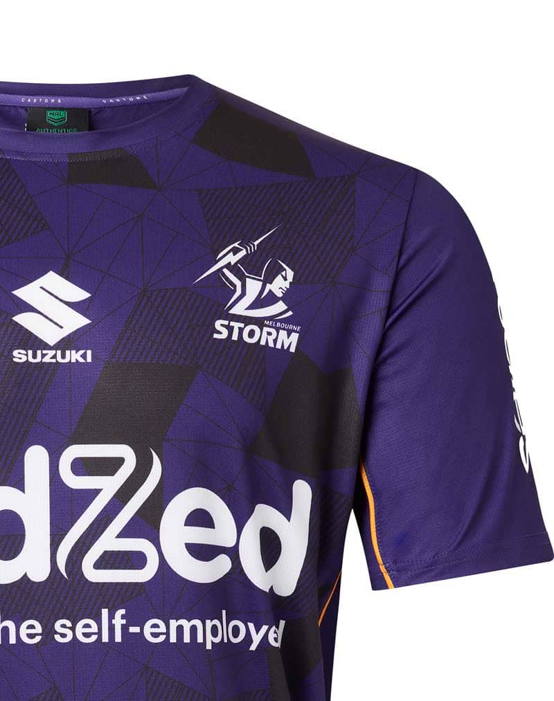 Melbourne Storm 2023 NRL Mens Purple Training Shirt