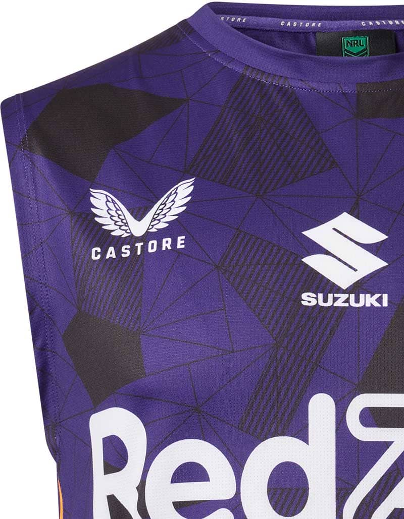 Melbourne Storm 2023 NRL Mens Purple Training Singlet