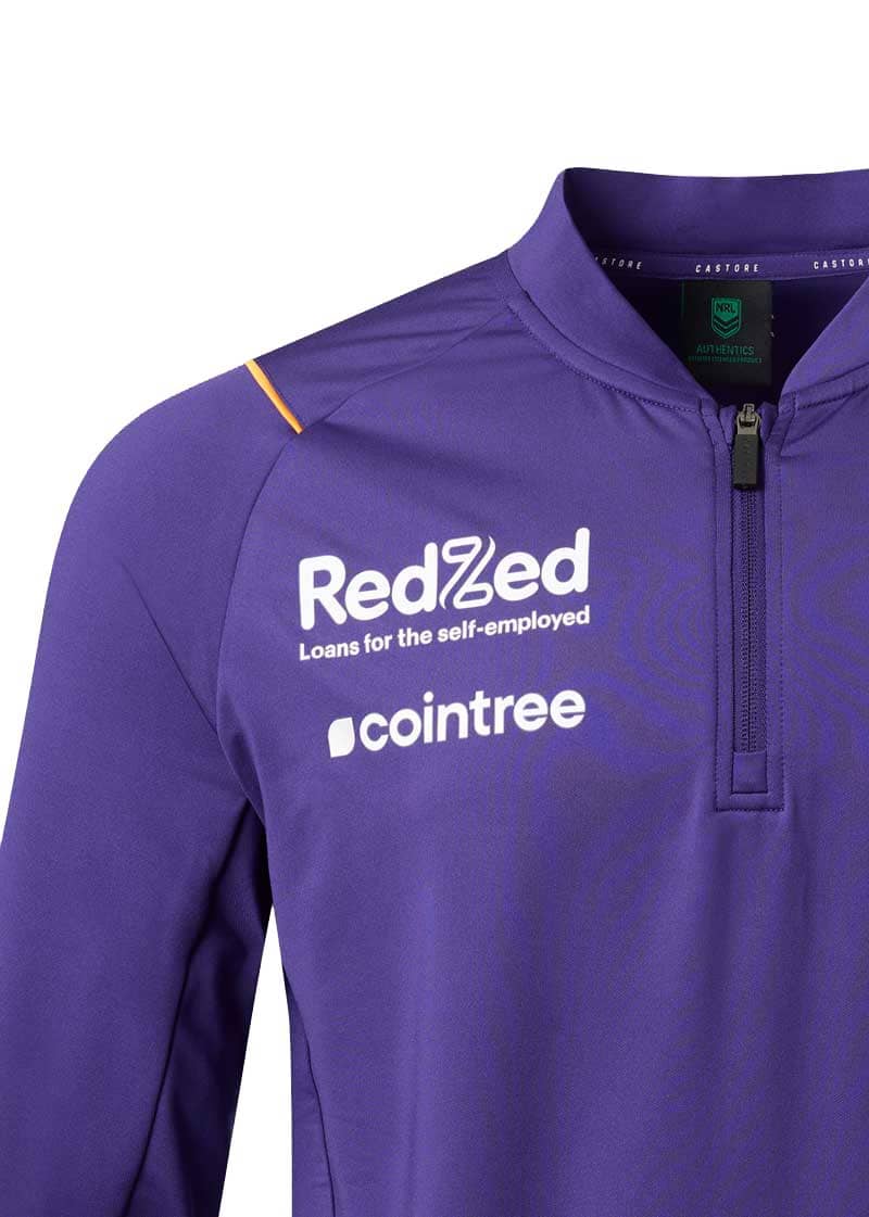 Melbourne Storm 2023 NRL Mens 1/4 Zip Training Shirt