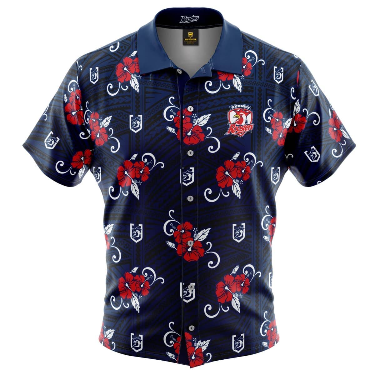 Sydney Roosters NRL Hawaiian Tribal Shirt