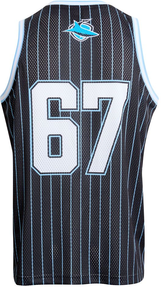Cronulla Sharks 2026 NRL COAR Mens Basketball Singlet Cronulla Sharks 2026 NRL COAR Mens Basketball Singlet