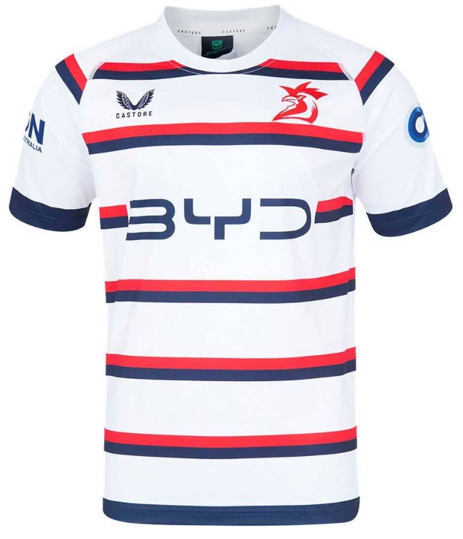 Sydney Roosters 2025 NRL Mens White Training Jersey