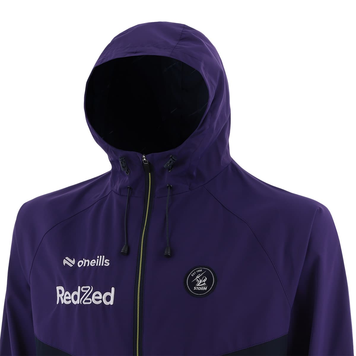 Melbourne Storm 2025 NRL Mens Wet Weather Rain Jacket