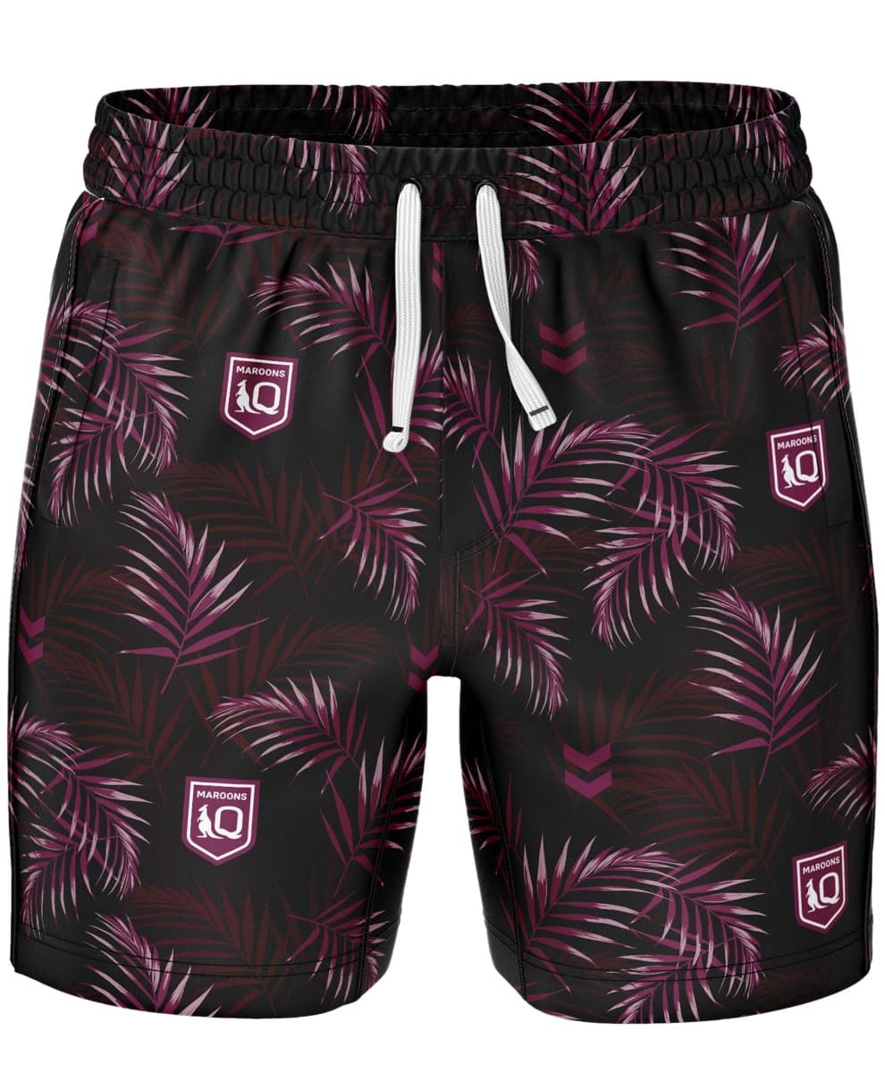 QLD Maroons State of Origin Mens Beach Volley Shorts