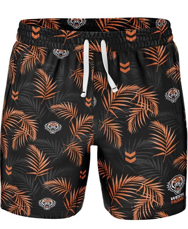 Wests Tigers NRL Mens Volley Shorts