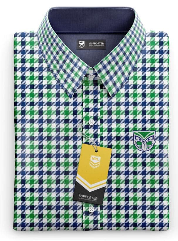 New Zealand Warriors NRL Mens Dawson Business Shirt New Zealand Warriors NRL Mens Dawson Business Shirt