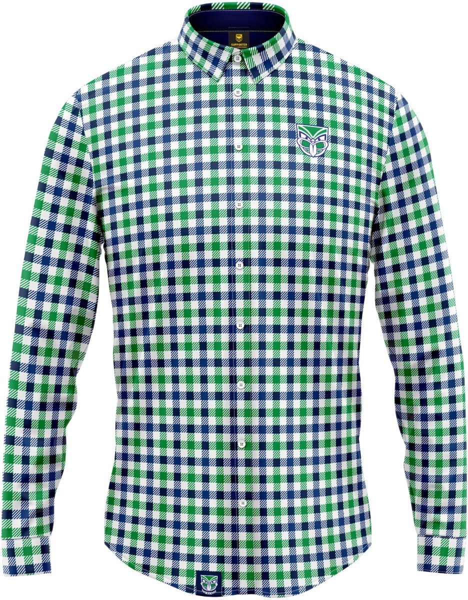 New Zealand Warriors NRL Mens Dawson Business Shirt New Zealand Warriors NRL Mens Dawson Business Shirt