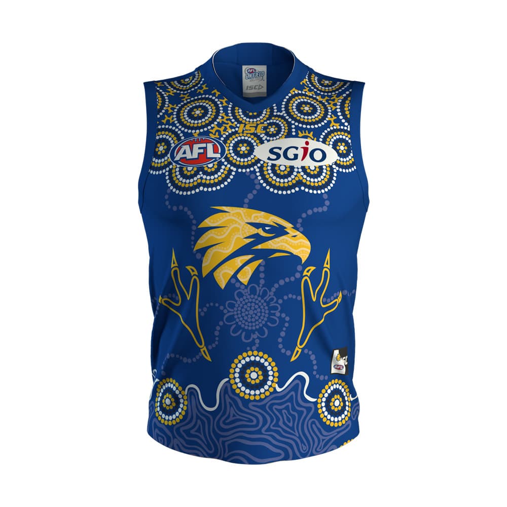 West Coast Eagles AFL Mens Indigenous Guernsey