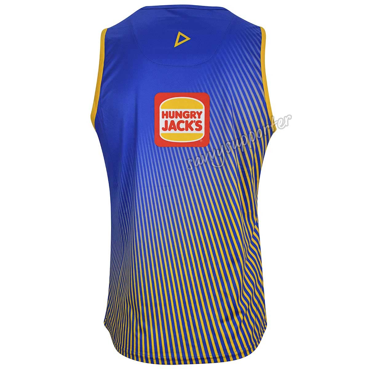 West Coast Eagles AFL Mens Royal Gold Training Singlet