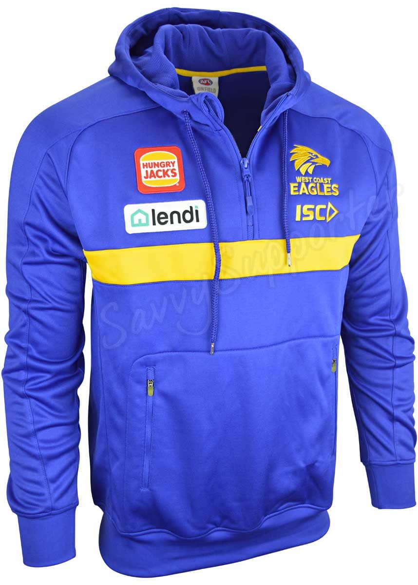 West Coast Eagles AFL Mens Squad Hoody