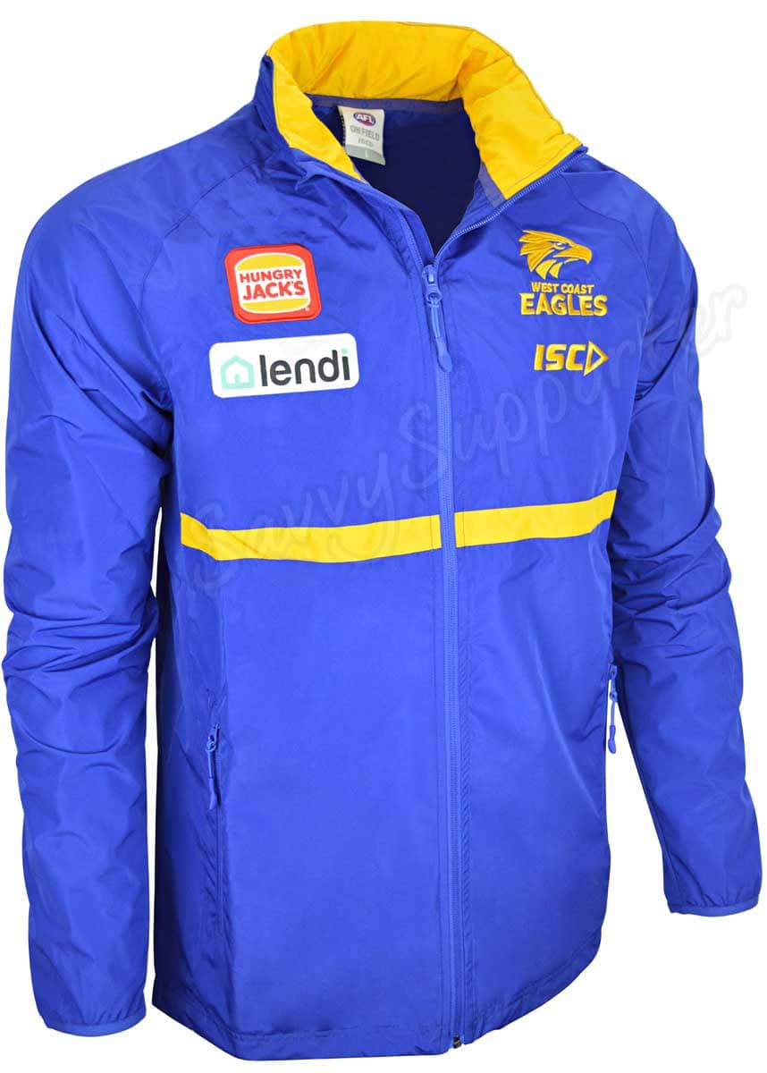West Coast Eagles AFL Mens Wet Weather Jacket