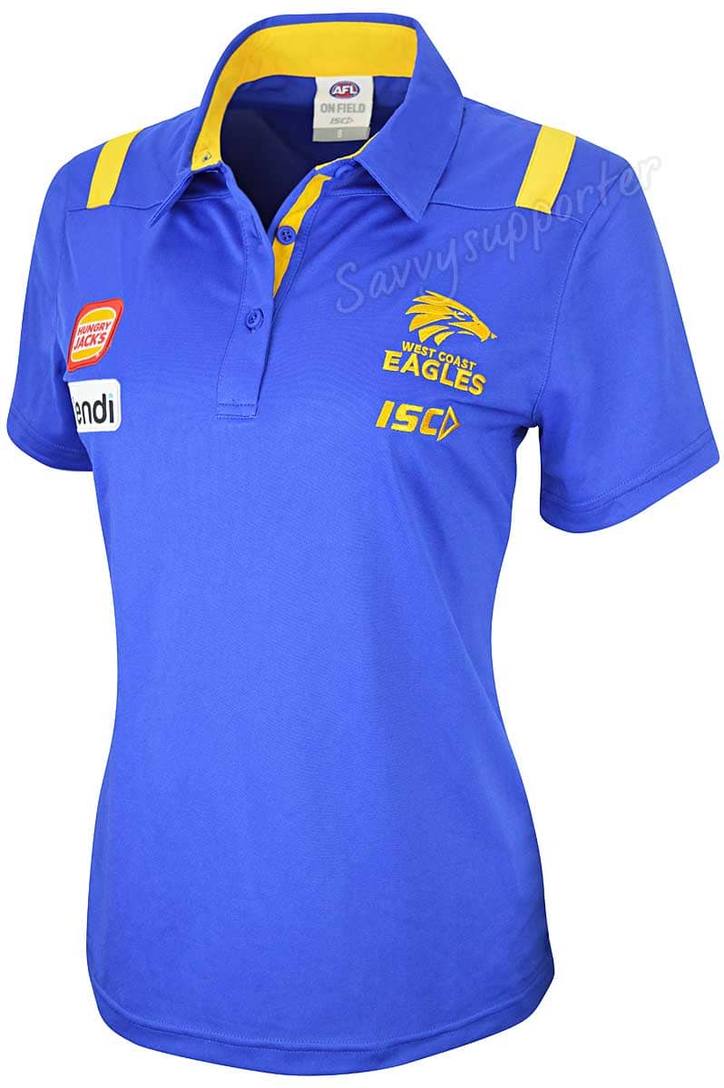 West Coast Eagles 2020 Ladies AFL Media Polo Shirt