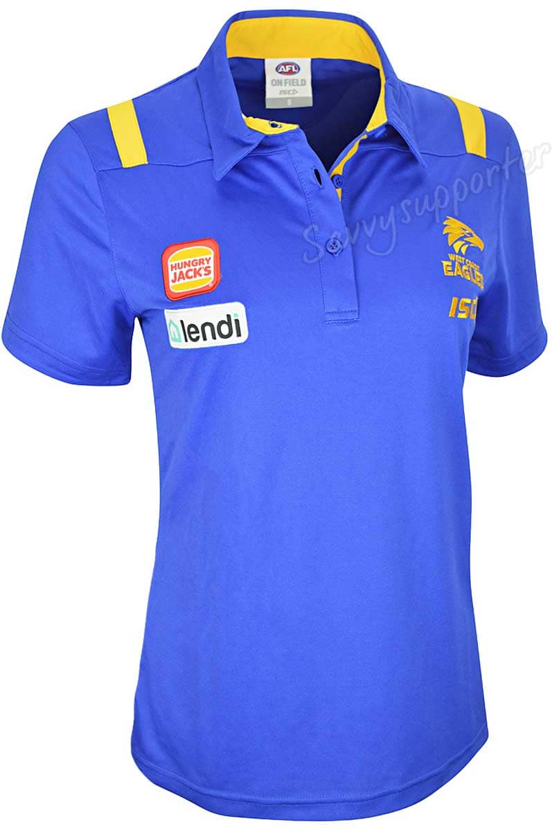 West Coast Eagles 2020 Ladies AFL Media Polo Shirt
