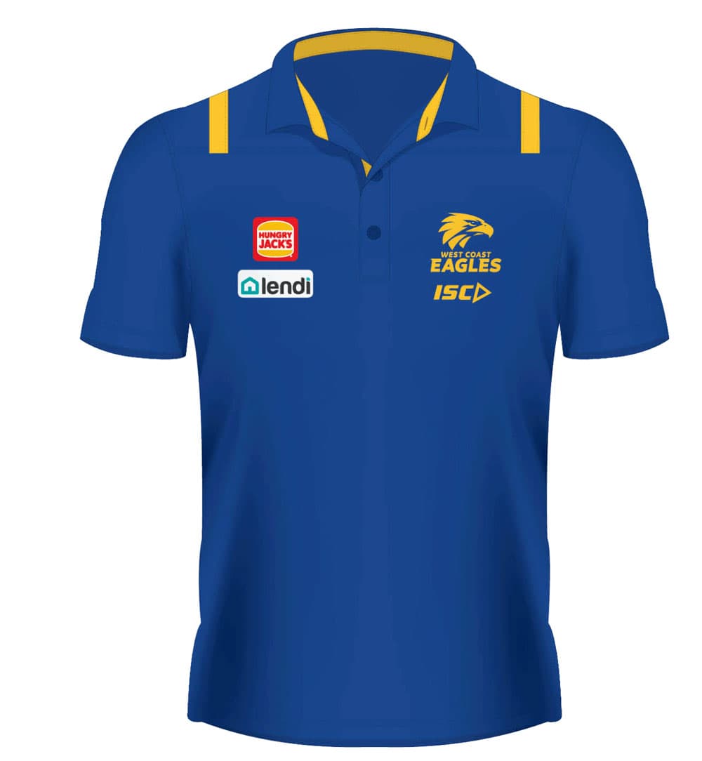 West Coast Eagles 2020 Ladies AFL Media Polo Shirt