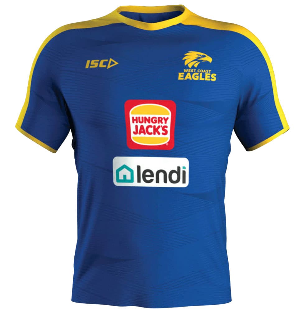 West Coast Eagles NRL Mens Royal Training Shirt