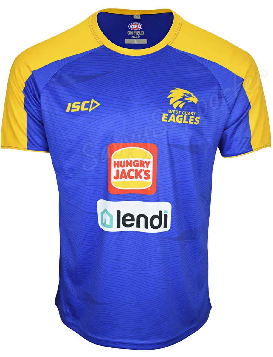 West Coast Eagles NRL Mens Royal Training Shirt