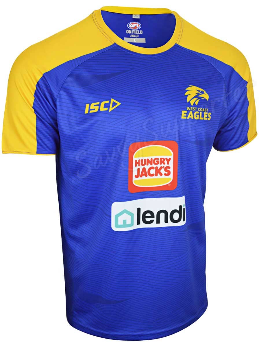 West Coast Eagles NRL Mens Royal Training Shirt