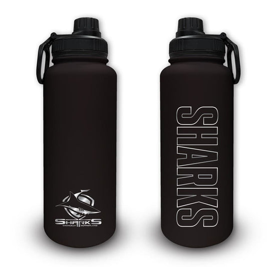 Cronulla Sharks NRL 960ml Stainless Steel Drink Bottle Cronulla Sharks NRL 960ml Stainless Steel Drink Bottle