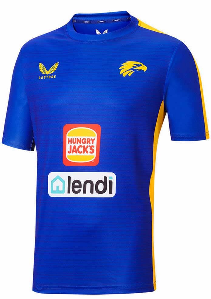 West Coast Eagles AFL Royal Mens Training Shirt