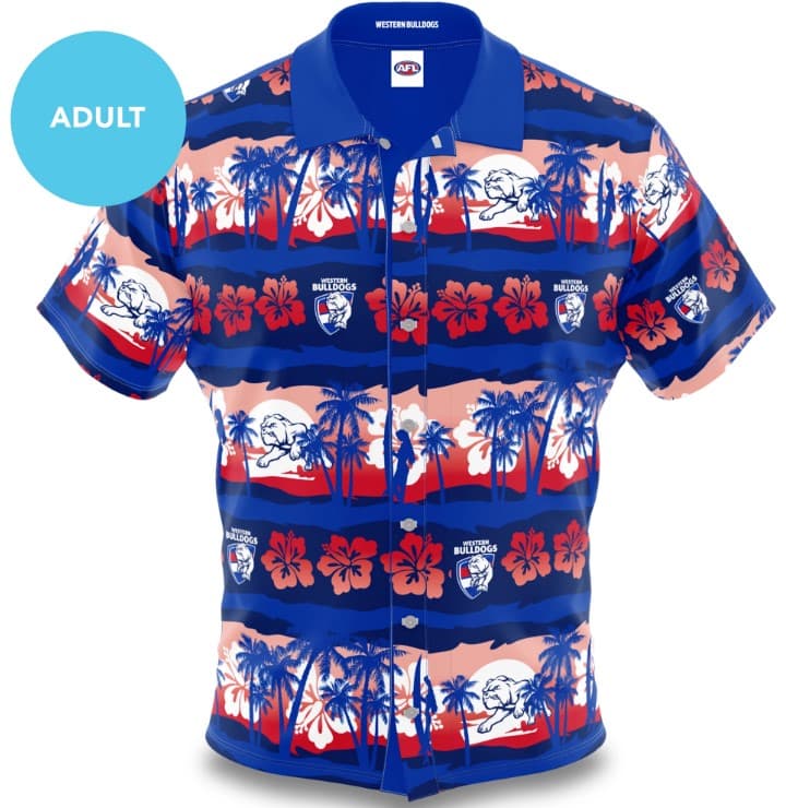 Western Bulldogs AFL Mens Hawaiian Shirt