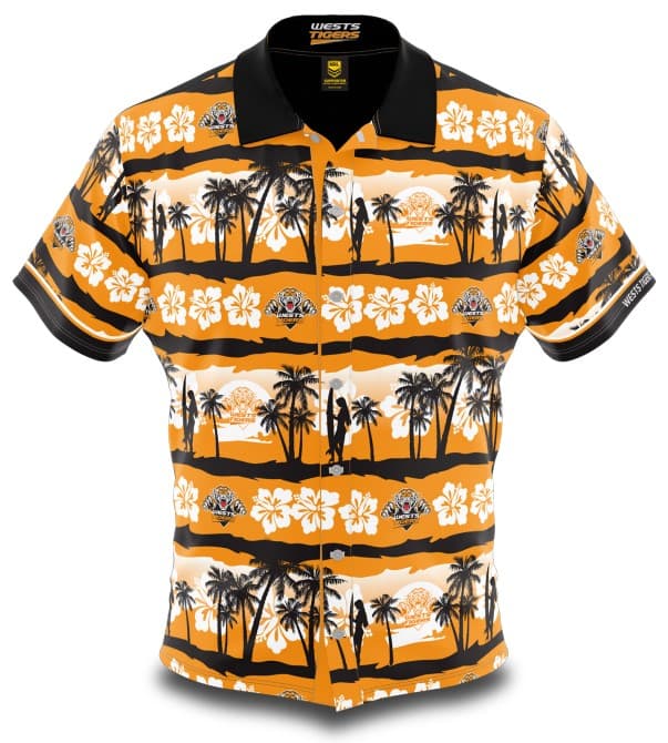 Wests Tigers NRL Mens Hawaiian Shirt