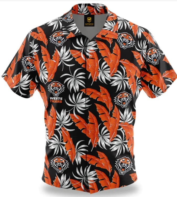 Wests Tigers NRL Paradise Hawaiian Shirt
