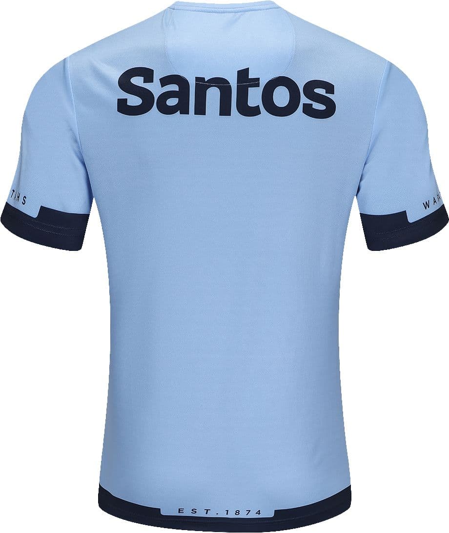 NSW Waratahs 2025 Rugby Union Mens Camb Blue Training Shirt
