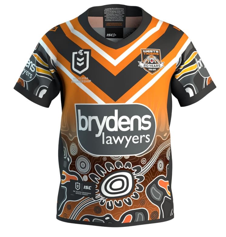 Wests Tigers 2019 Kids NRL Indigenous Jersey