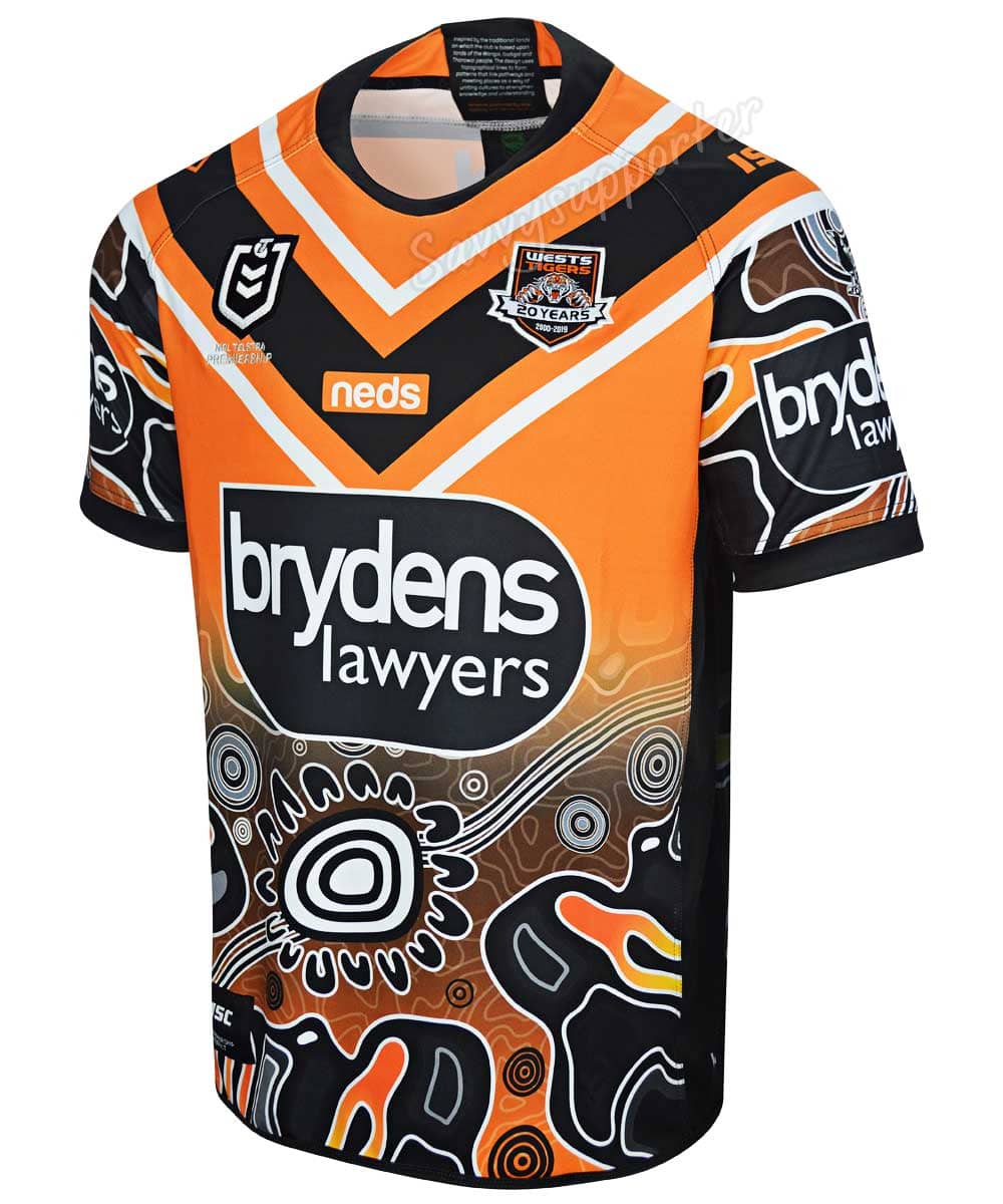 Wests Tigers 2019 NRL Mens Indigenous Jersey