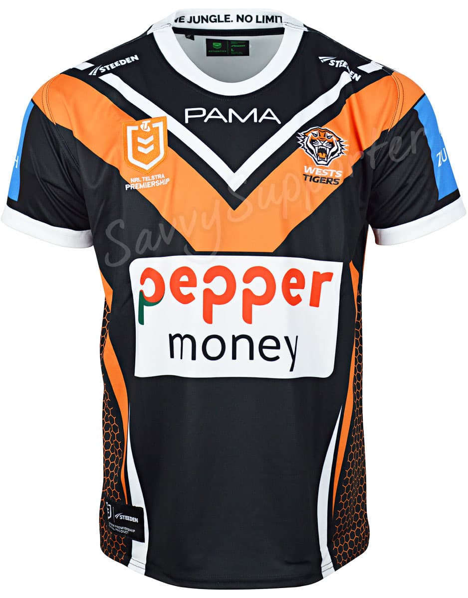 Wests Tigers 2025 NRL Mens Home Jersey