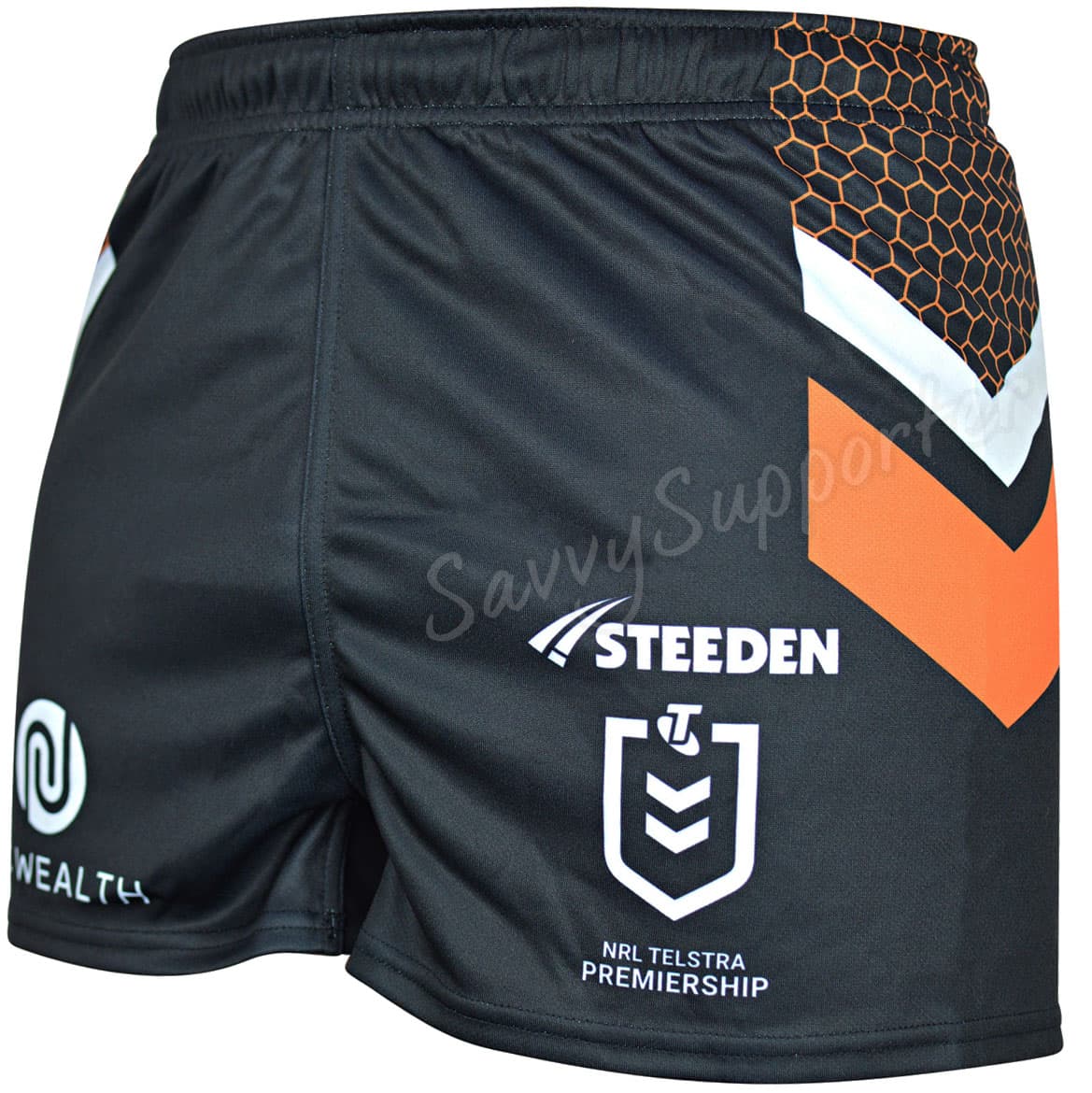 Wests Tigers 2025 NRL Mens Home Shorts