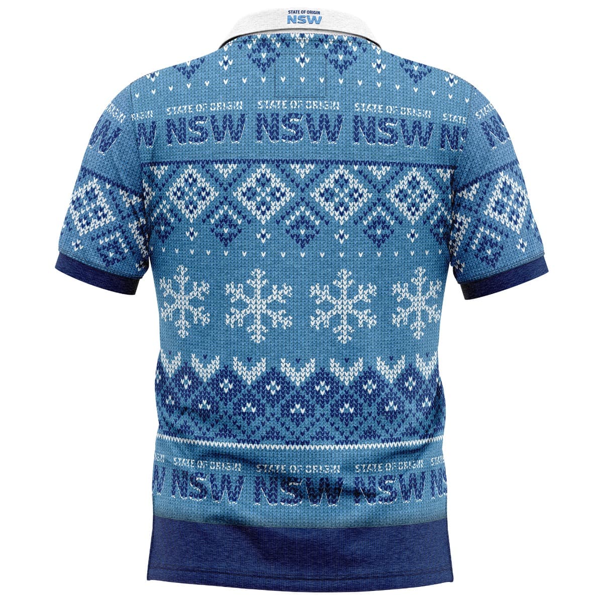 NSW Blues NRL State of Origin Xmas Polo Shirt