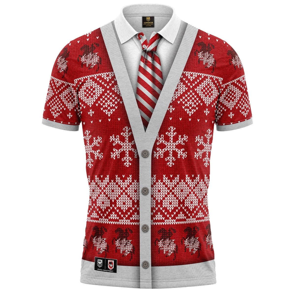 St George Dragons NRL Xmas Polo Shirt