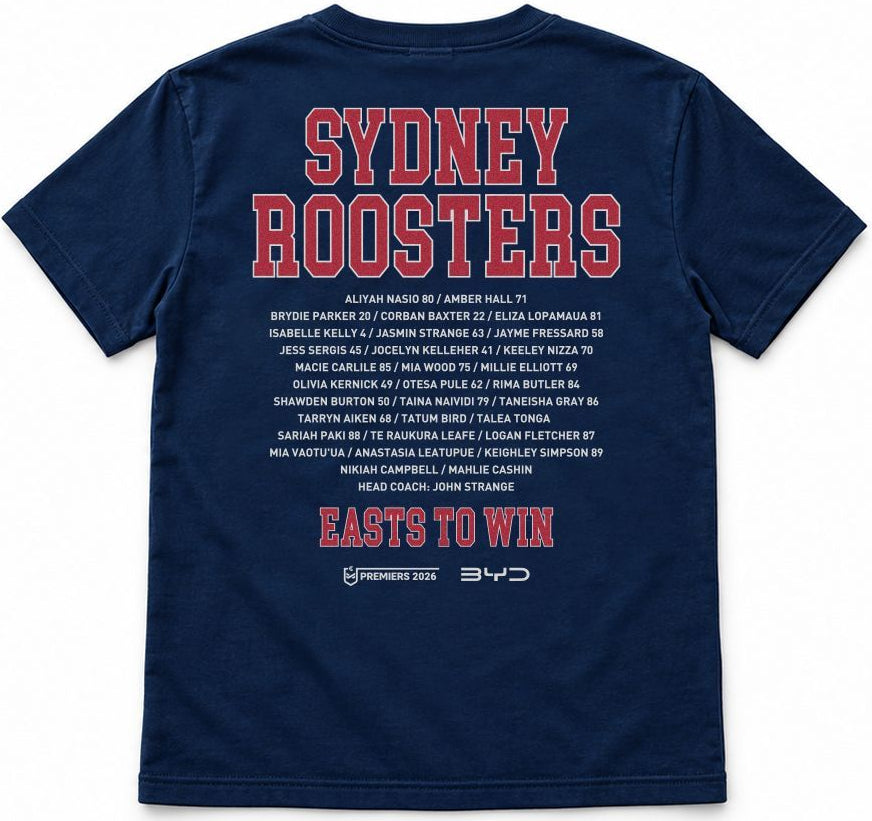 Sydney Roosters 2026 NRL Mens Premiers Players Shirt *PRESALE*