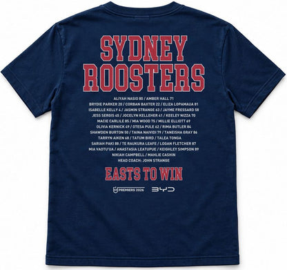 Sydney Roosters 2026 NRL Kids Players Premiers Shirt *PRESALE*