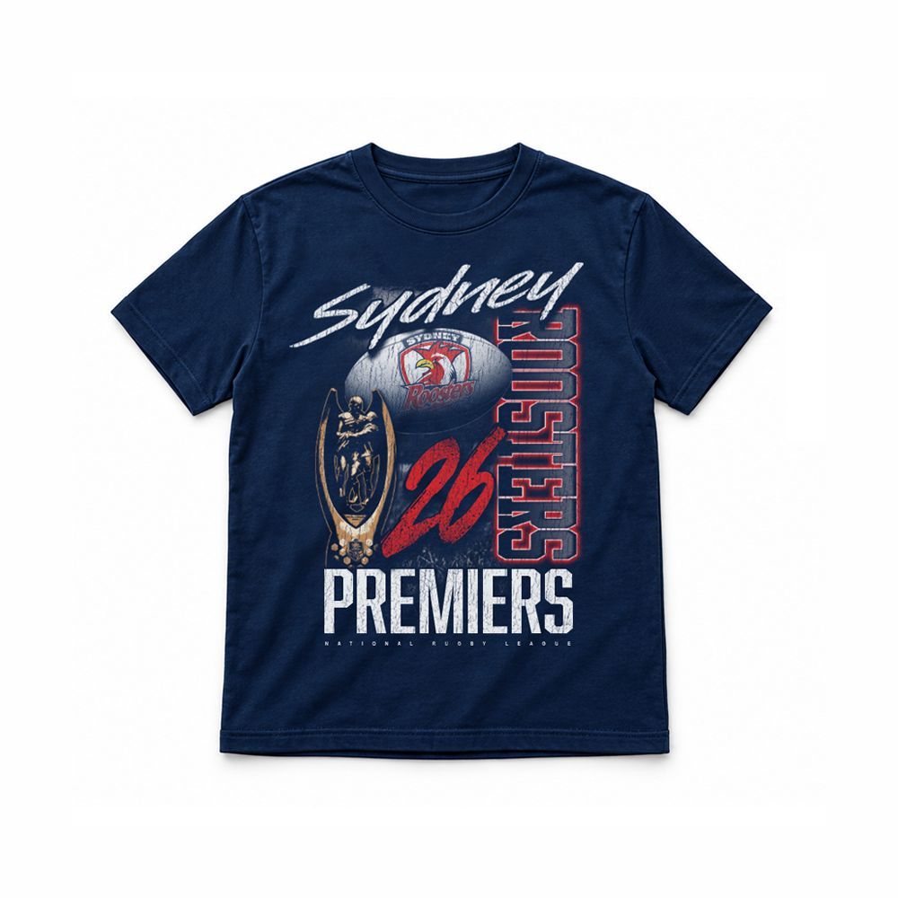 Sydney Roosters 2026 NRL Kids Premiers Premiership Shirt *PRESALE*