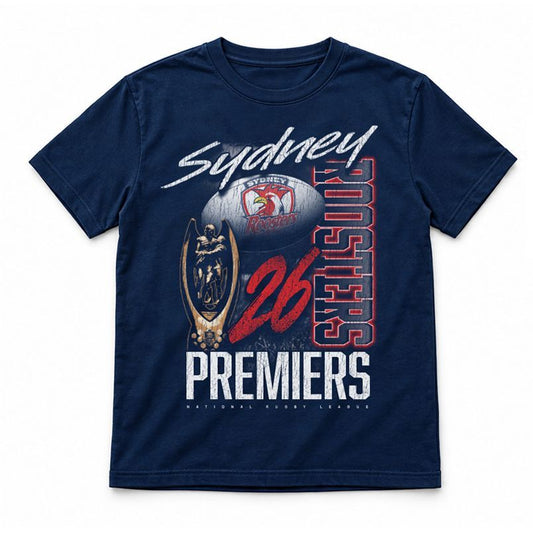 Sydney Roosters 2026 NRL Kids Premiers Premiership Shirt *PRESALE*