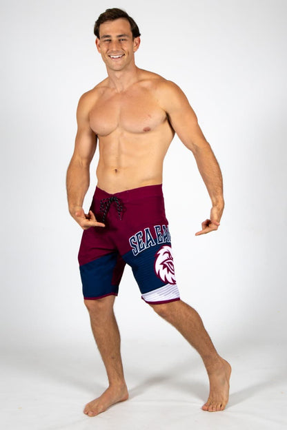 Manly Sea Eagles 2025 NRL Mens Barrel Board Shorts