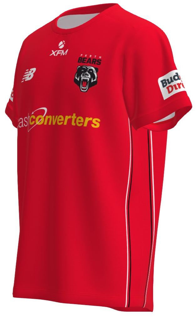 Perth Bears 2026 NRL Mens Red Training Shirt