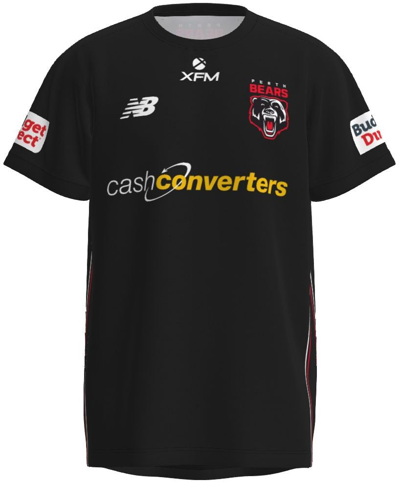 Perth Bears 2026 NRL Mens Black Training Shirt