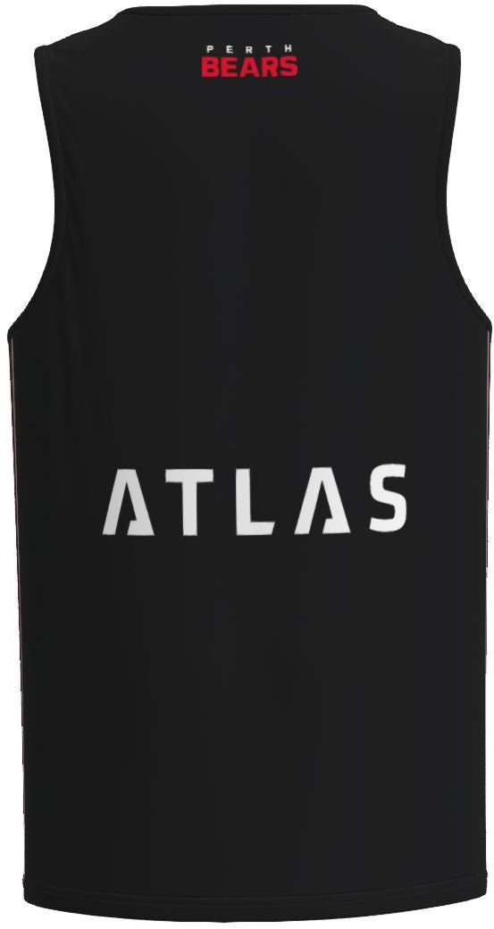 Perth Bears 2026 NRL Mens Black Training Singlet