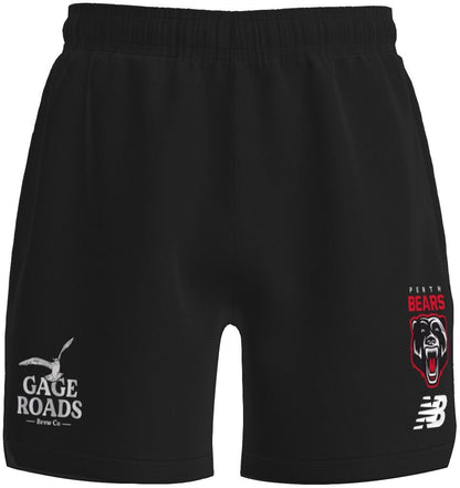 Perth Bears 2026 NRL Mens Black Travel Training Shorts