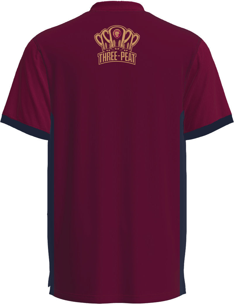 Brisbane Lions 2026 AFL Mens Maroon Premiers Polo Shirt *PRESALE*