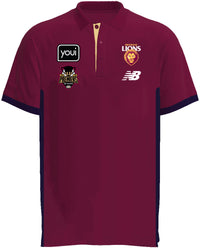 Brisbane Lions 2026 AFL Mens Maroon Premiers Polo Shirt *PRESALE*