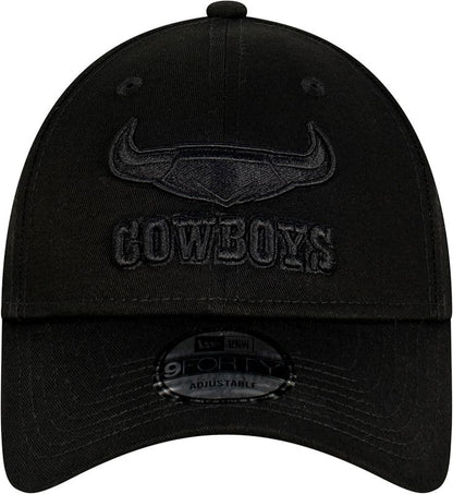 North Queensland Cowboys NRL Black on Black 9Forty Snapback Cap