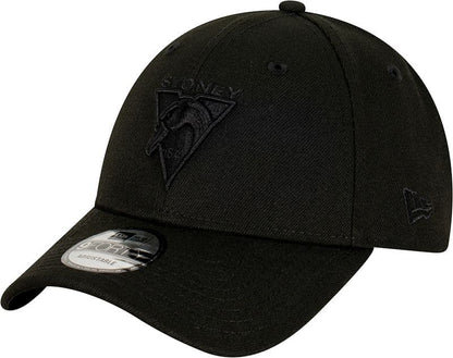 Sydney Swans AFL Adults New Era Black 9FORTY Snapback Cap