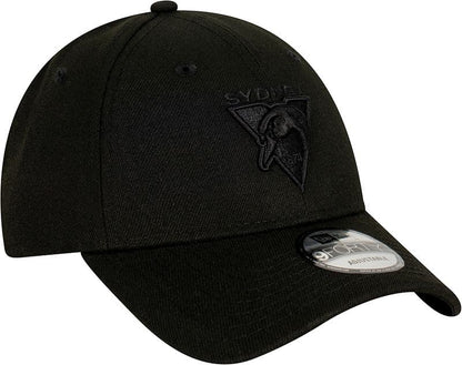 Sydney Swans AFL Adults New Era Black 9FORTY Snapback Cap